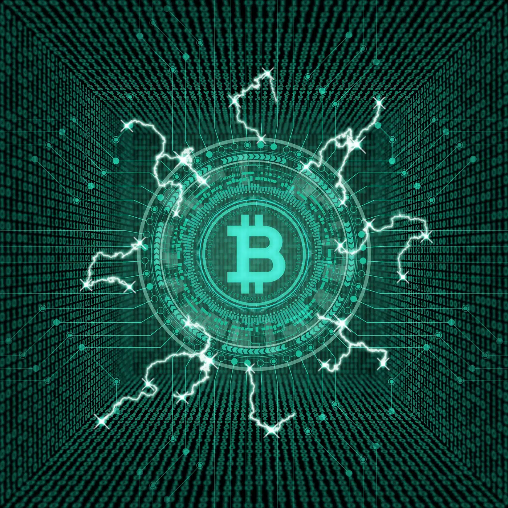 An Illustration Crypto Currency, Bitcoin - KX