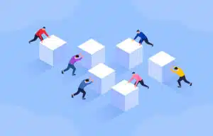Pushing Cubes, Connectivity, Team Work - KX