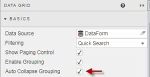 Groupings can be Minimized to only Show Summary Values - KX
