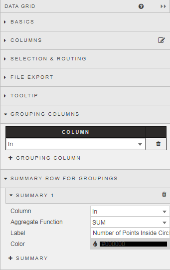 Adding a Column for the “In” From the Columns Menu - KX