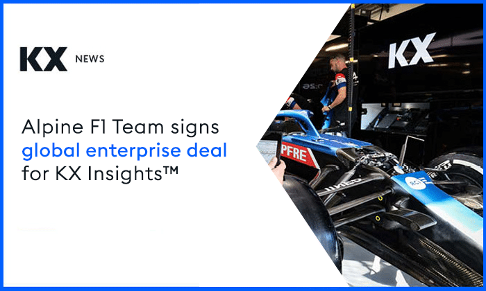 Alpine F1 Team Signs Global Enterprise Deal for KX Insights