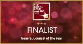 The British Legal Awards 2022 - Finalist - General Counsel of the Year
