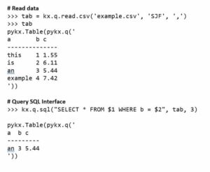 PyKX 23 Table Example