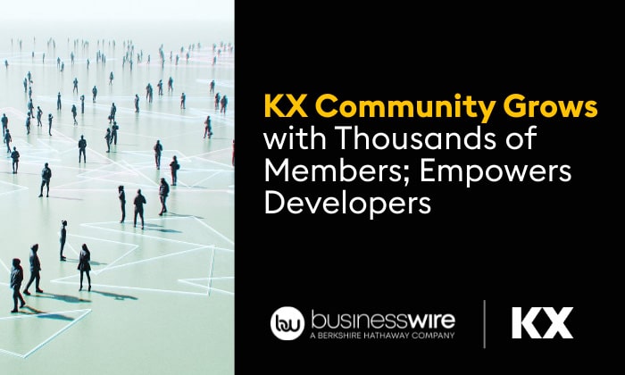 KX Community Grows with Thousands of Members Empowers Developers to Solve High-Frequency Large-Volume Data Challenges for AI and Analytics Applications - KX