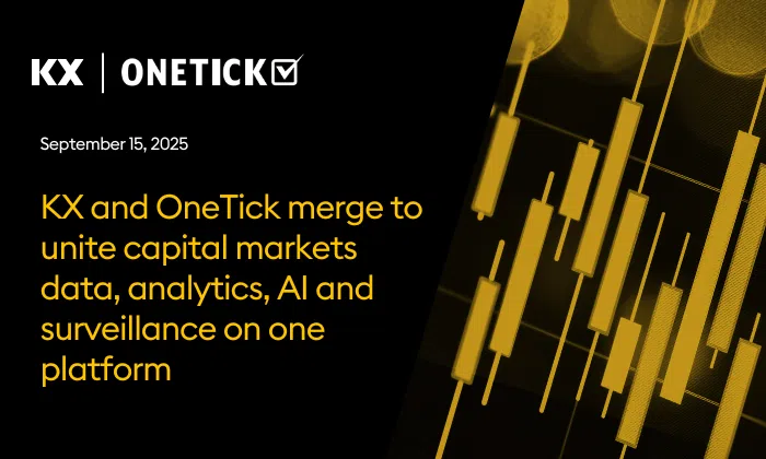 KX and OneTick merge to unite capital markets data, analytics, AI and surveillance on one platform thumbnail